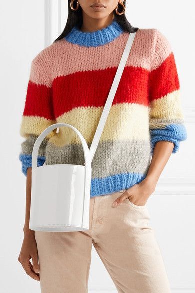 Staud white bucket bag sales
