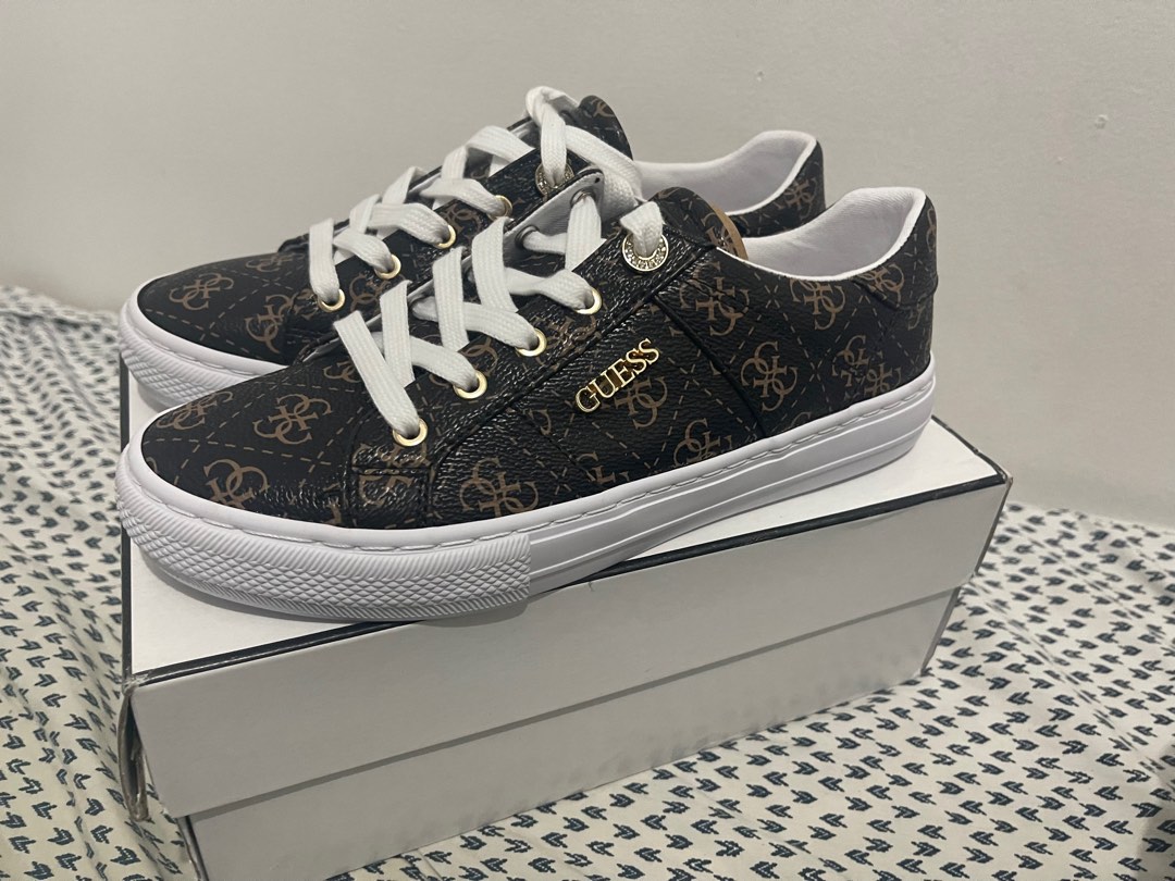 ORIGINAL Guess Women Loven s Sneakers 7.5W 24.5cm Women s Fashion Footwear Sneakers on Carousell