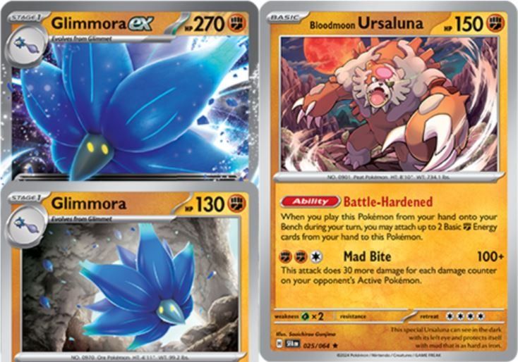 Pokemon TCG Glimmora ex Deck with Bloodmoon Ursaluna, Hobbies & Toys, Toys  & Games on Carousell