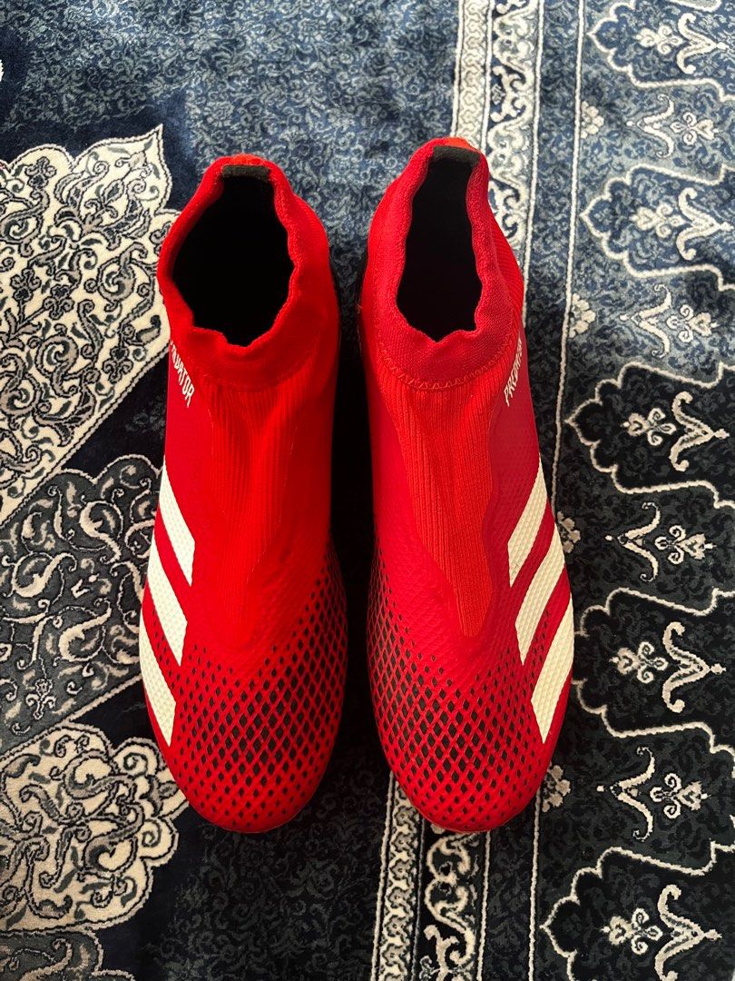 Predator 20.3 Laceless FG Active Red Black US 9 UK 8.5 FR 42.6 JP 270 CHN 265