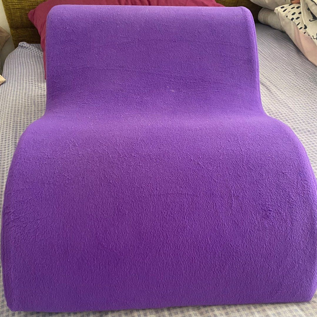 DENSE ORTHOPAEDIC FOAM DUAL LEGS CAPACITY PURPLE VELVET LEG ELEVATION PILLOW WEDGE KNEE SUPPORT PILLOW TKR ARTHRITIS SWELLING better