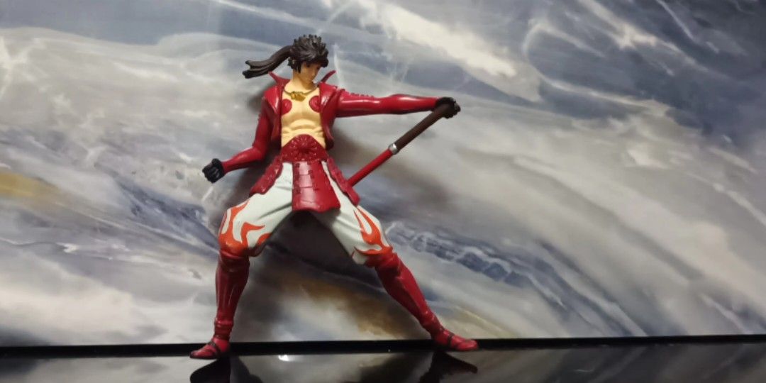 Sengoku Basara - Sanada Yukimura Figure (Category: Figurines & Statues) located in Minglanilla. Submitted by collectorboy143 (Listing ID 1321971387, Image 1). Description: balo yung spear.