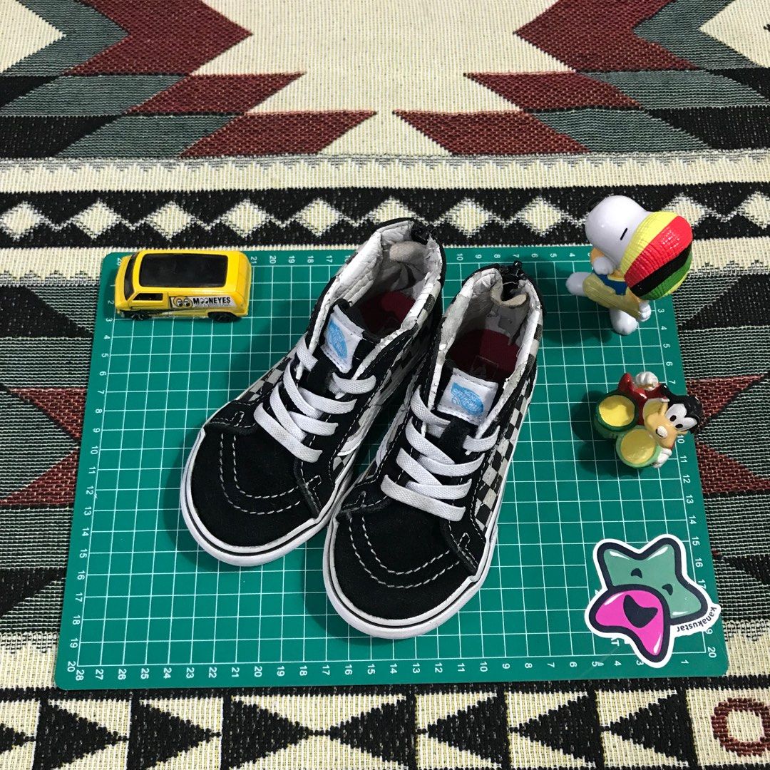 Sk8 Hi Checkerboard Vans For Kids Sepatu Vans Sk8 Hi David