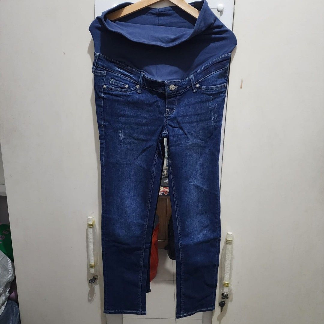 Skinny ankle high rib mama Fesyen Wanita Pakaian Wanita Bawahan di Carousell