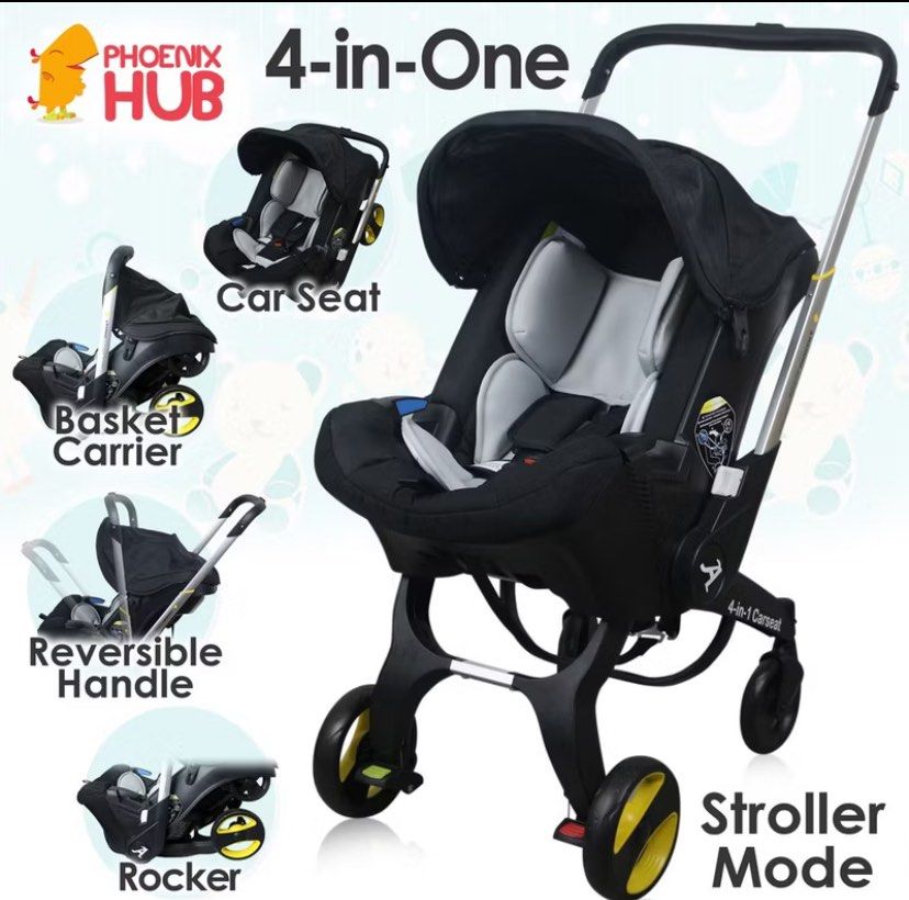 Car seat carrier stroller clearance