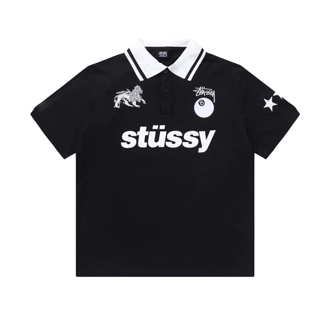 Stussy short sleeved polo shirt, Men's Fashion, Tops & Sets