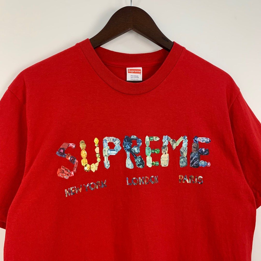 Supreme rocks tee red shop