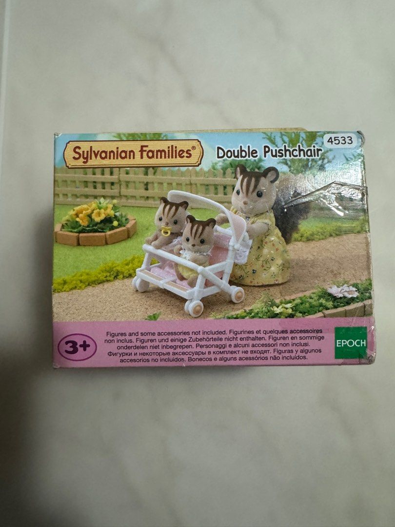 Sylvanian families double pushchair clearance