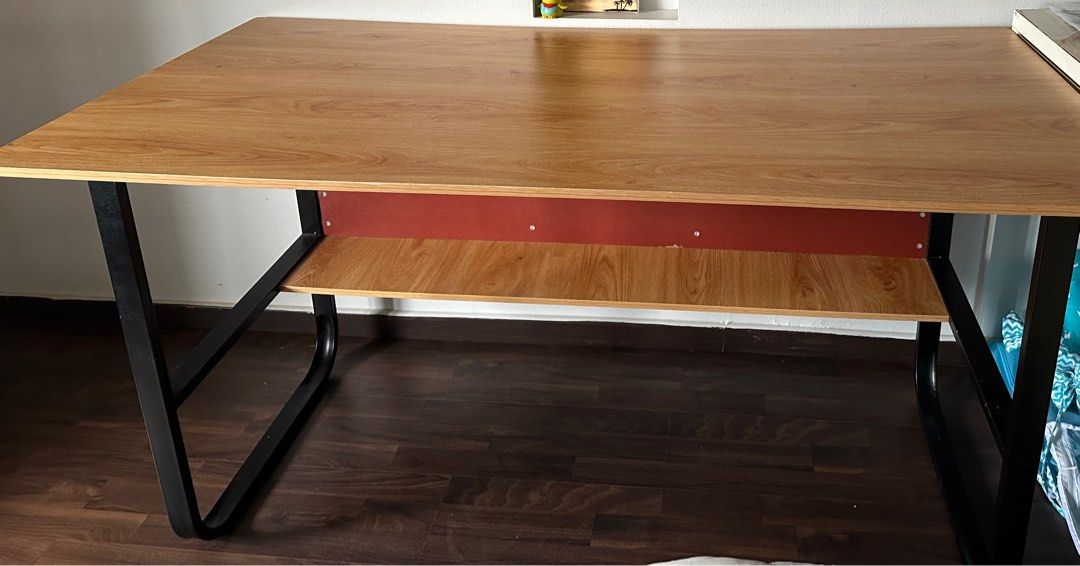 Table (office or study) (Category: Tables & Sets) located in Singapore. Submitted by sdgmsg (Listing ID 1321908901, Image 3). Description: Table can be used for study or office set up Height 3 feet Length 4.5 feet Width 2.5 feet.