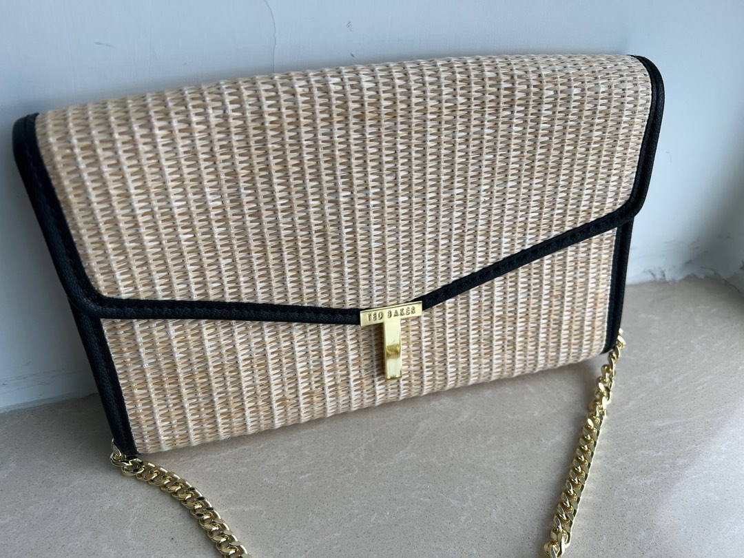 Ted Baker Arthea Straw T Clutch Carousell