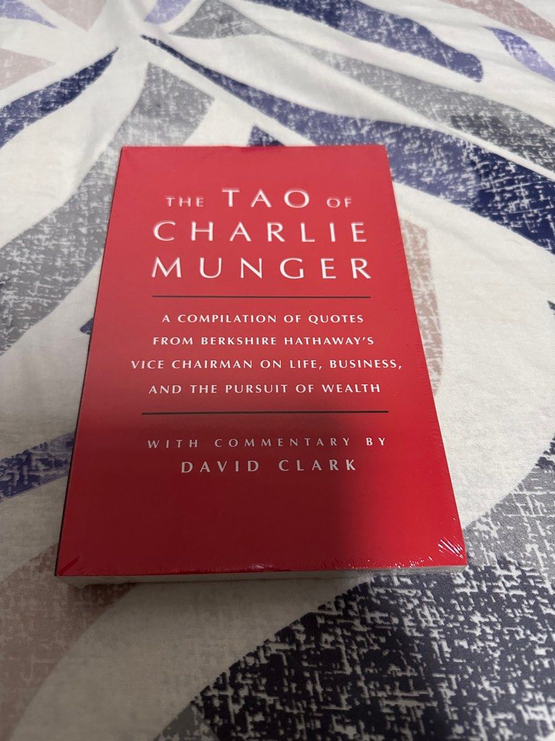 The TAO of CHARLIE MUNGER, Hobbies & Toys, Books & Magazines, Fiction &  Non-Fiction on Carousell