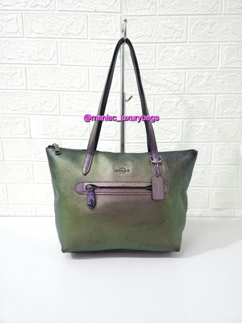 Coach hologram city tote top