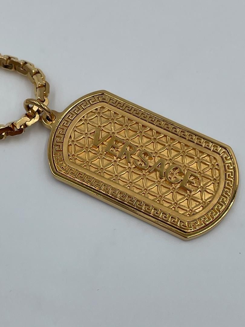 VERSACE Versace Dog Tag Necklace Chain