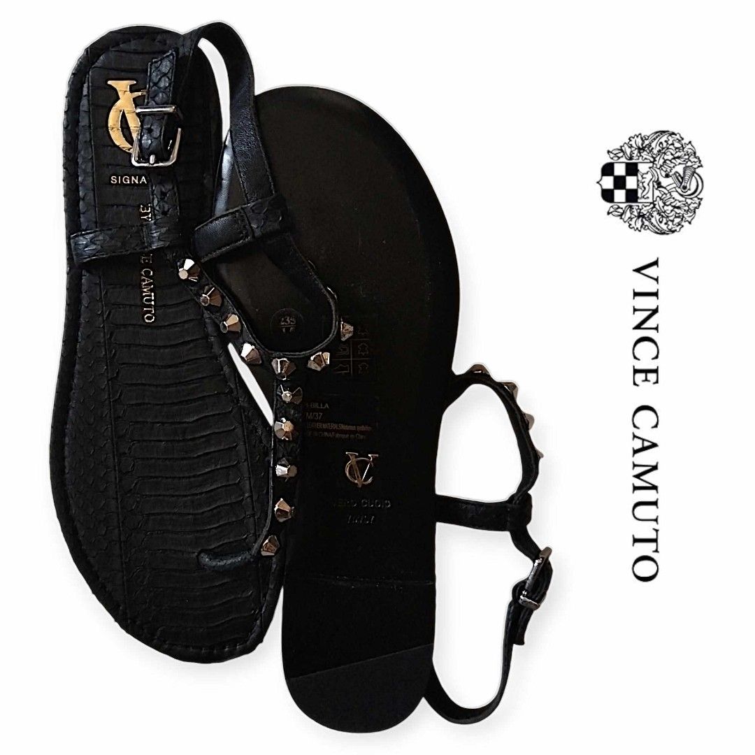 Vince Camuto Flat T strap sandals Women s Fashion Footwear Sandals on Carousell