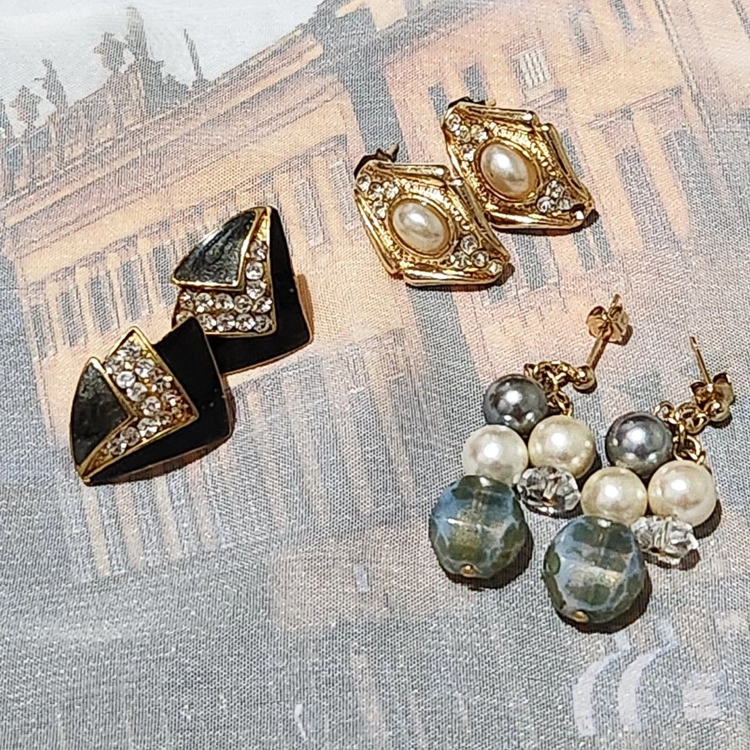 Vintage earrings studs cheap