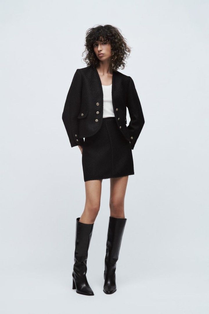 Zara - Buttoned Textured Jacket (Category: Coats, Jackets and Outerwear) located in Puerto Princesa. Submitted by mshookup (Listing ID 1321869170, Image 3). Description: Size: XS on tag, fits bigger Issue(s): loose stitching main tag Measurements: 18" pit to pit 21.5" length 15" shoulder 21.5" sleeves Manage your expectations. Thrifted‼️.