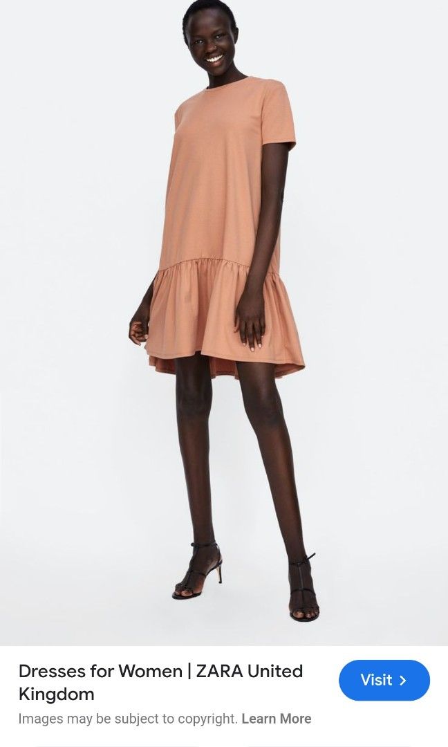 Basic peplum dress zara outlet