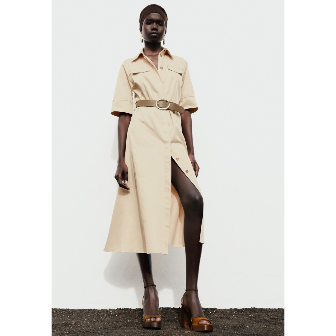 ZARA Shirt Dress with Belt