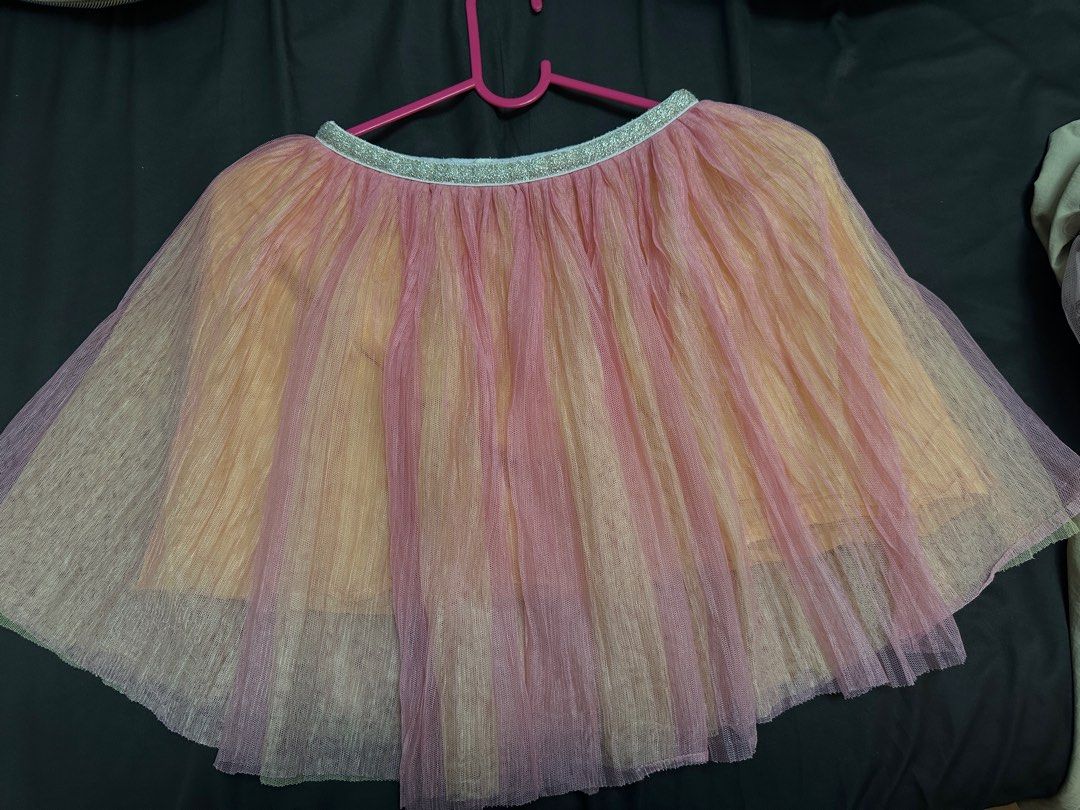 Zara tutu skirt pink orange Babies Kids Babies Kids Fashion on Carousell