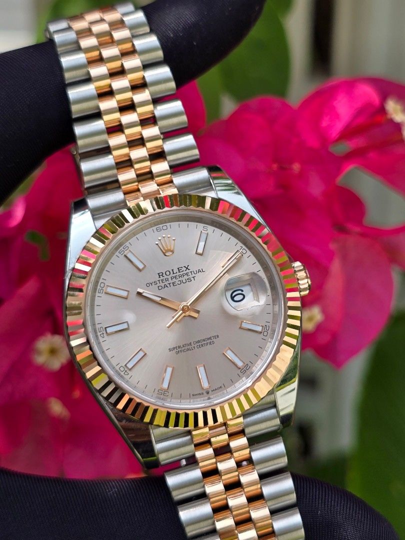 2023 ROLEX DATEJUST DATE JUST 41 SUNDUST EVERROSE GOLD ROSE GOLD 126331 M126331 M126331 0010 126331 0010 Luxury Watches on Carousell