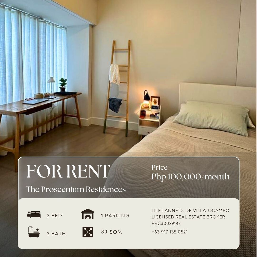 2 Bedroom The Proscenium Residences Rockwell Fully Furnished, Property ...