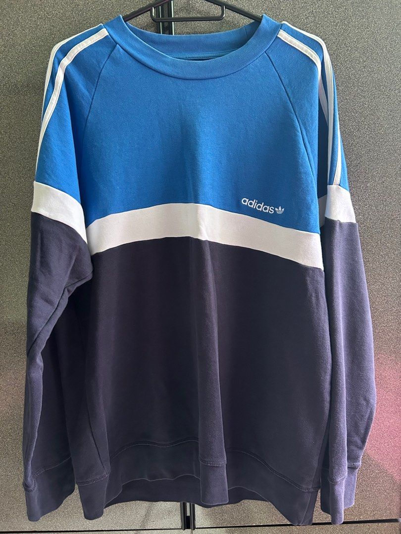 Adidas tri color sweatshirt clearance