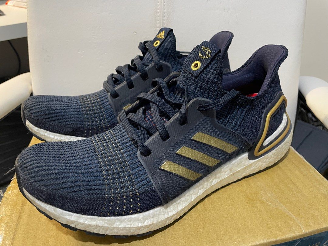 adidas ultraboost 19 consortium blue gold US9.5