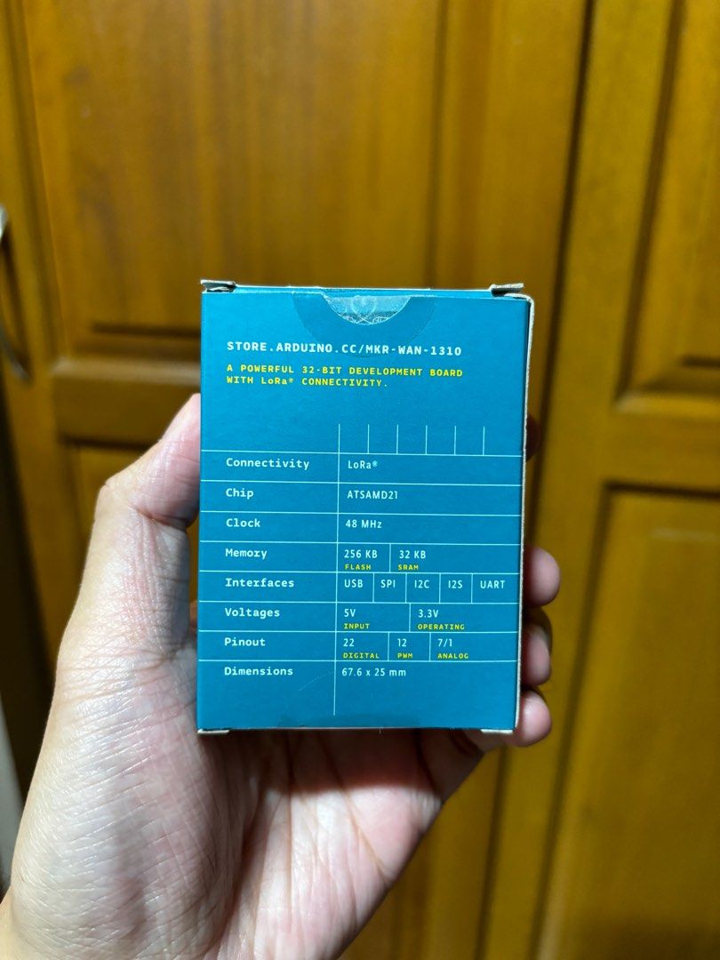 Arduino MKR WAN 1310 LoRa Connectivity (Category: Other Gadgets) located in Santa Rosa. Submitted by timorsho (Listing ID 1322137446, Image 2). Description: Arduino MKR WAN 1310 LoRa Connectivity Used well but still in good condition Price is PHP 2,500 No cables included Can do COD/COP via LBC .