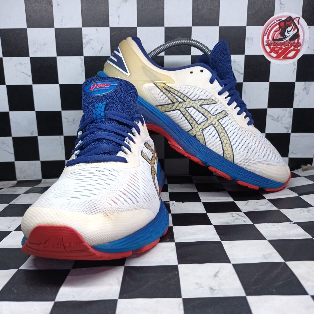 Asics gel kayano 25 white blue print discount
