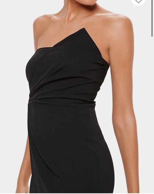 Missguided bandeau origami midi dress shop