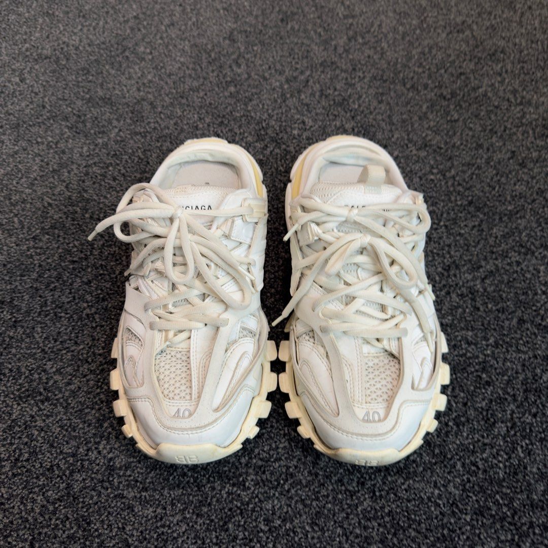 Balenciaga Track Slip On Sneaker White, Men's Fashion, Footwear