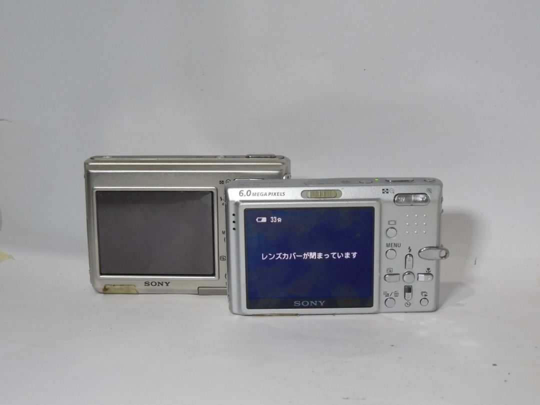 Bundle price Sony cybershot (Category: Other Gadgets) located in Las Pinas. Submitted by film101 (Listing ID 1322117013, Image 3). Description: Imported camera New arrival Cosmetics was very good. Sony cybershot T9 Sony cybershot T1 With card 1gb card With one battery only (they're same batt) 1.cybershot T9 Working sya but sometimes nagvavibrate with E:6210 but may solution ako nkuha Working flash Working shutter Clean ang optics 2.cybershot T1 p