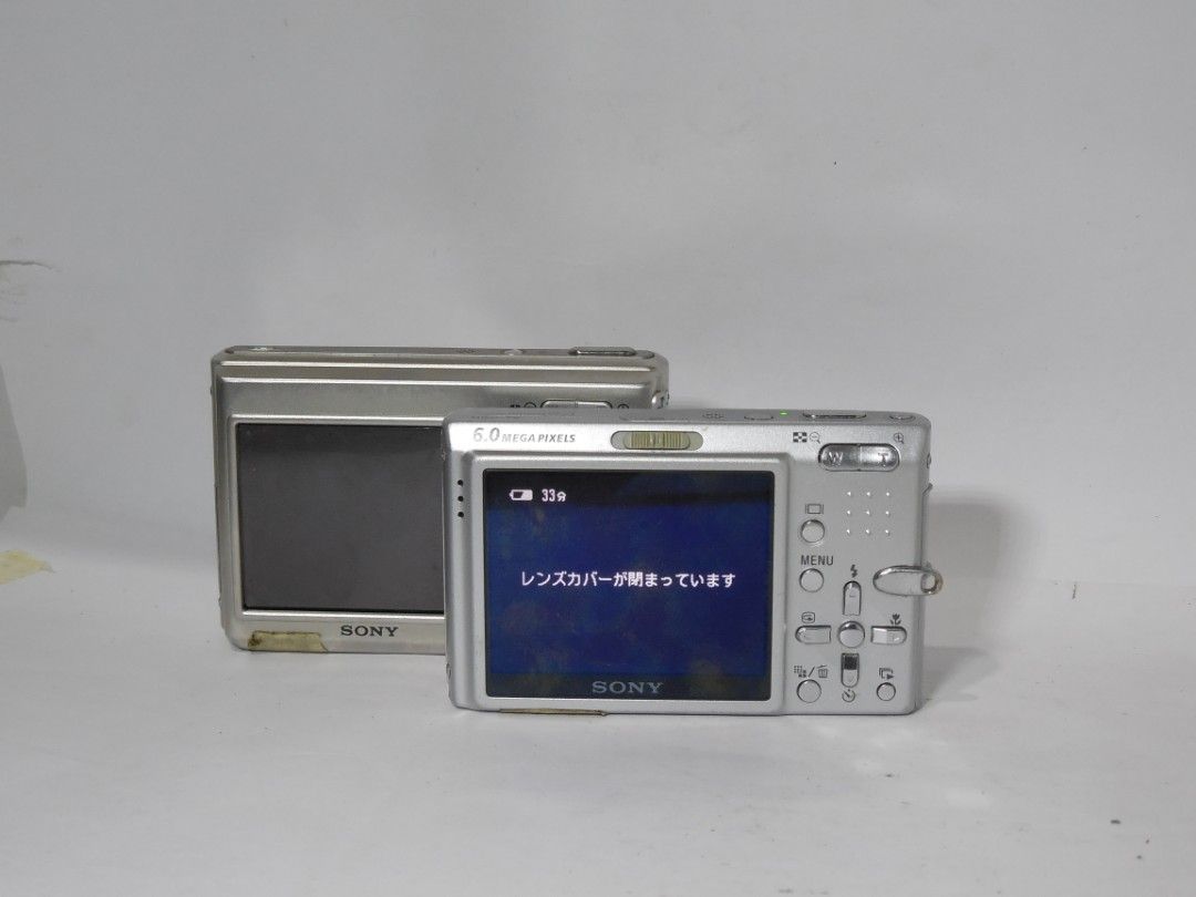 Bundle price Sony cybershot (Category: Other Gadgets) located in Las Pinas. Submitted by film101 (Listing ID 1322117013, Image 2). Description: Imported camera New arrival Cosmetics was very good. Sony cybershot T9 Sony cybershot T1 With card 1gb card With one battery only (they're same batt) 1.cybershot T9 Working sya but sometimes nagvavibrate with E:6210 but may solution ako nkuha Working flash Working shutter Clean ang optics 2.cybershot T1 p