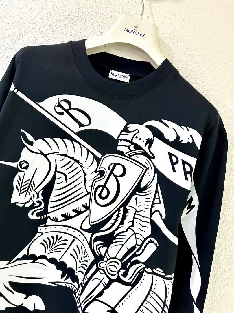 Burberry Ekd Cotton Top T-Shirt for Men in Black - 8095157