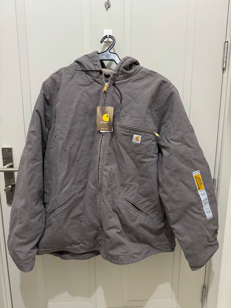 Carhartt Sherpa Lined Hoodie Men s Fashion Coats Jackets and Outerwear on Carousell
