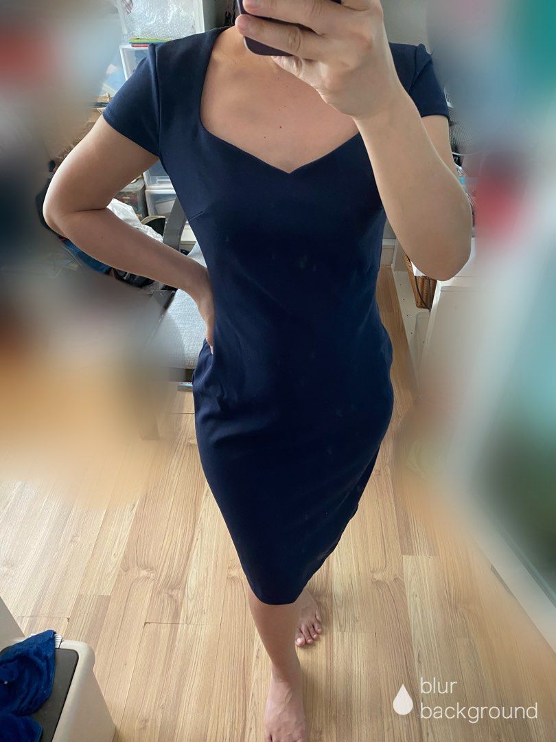 Dorothy perkins navy blue dress hot sale