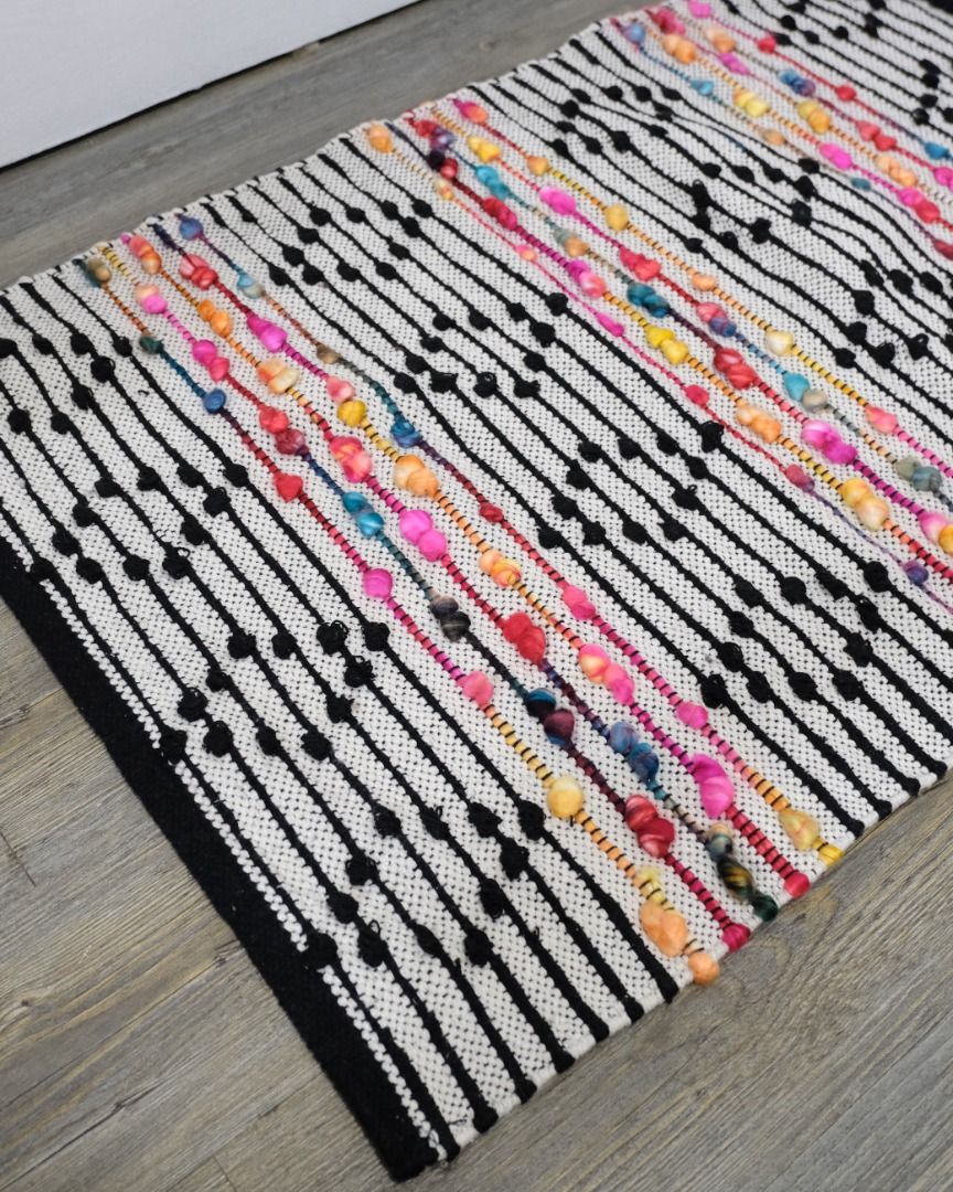 Dottie Studio Cute Boho Aztec Multicolor Accent Paddle Rug 24x36 (Category: Carpets, Mats & Flooring) located in Rizal. Submitted by hazelco (Listing ID 1322104233, Image 3). Description: Dottie Studio Room Decors Elevate your bedroom, office, bathroom & more with this boho inspired rug. • Boho Accent Paddle Rug • Size: 24in (W) x 36in (L) • Material: Cotton • Includes Dottie Studio frosted ziplock • Care Instructions: Machine wash cold. Gentle c