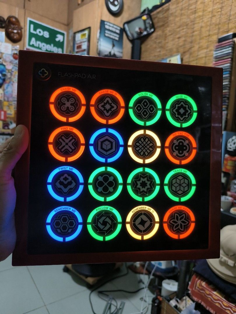 Flash pad touch light sound activity game by sega (Category: Educational & Learning Toys) located in Quezon City. Submitted by markgolveo (Listing ID 1322139213, Image 2). Description: Flash pad touch light sound activity game by sega both tested working both lights and sounds responsive touch pads good for party or kid activities both with batt covers intact signs of wears usage.