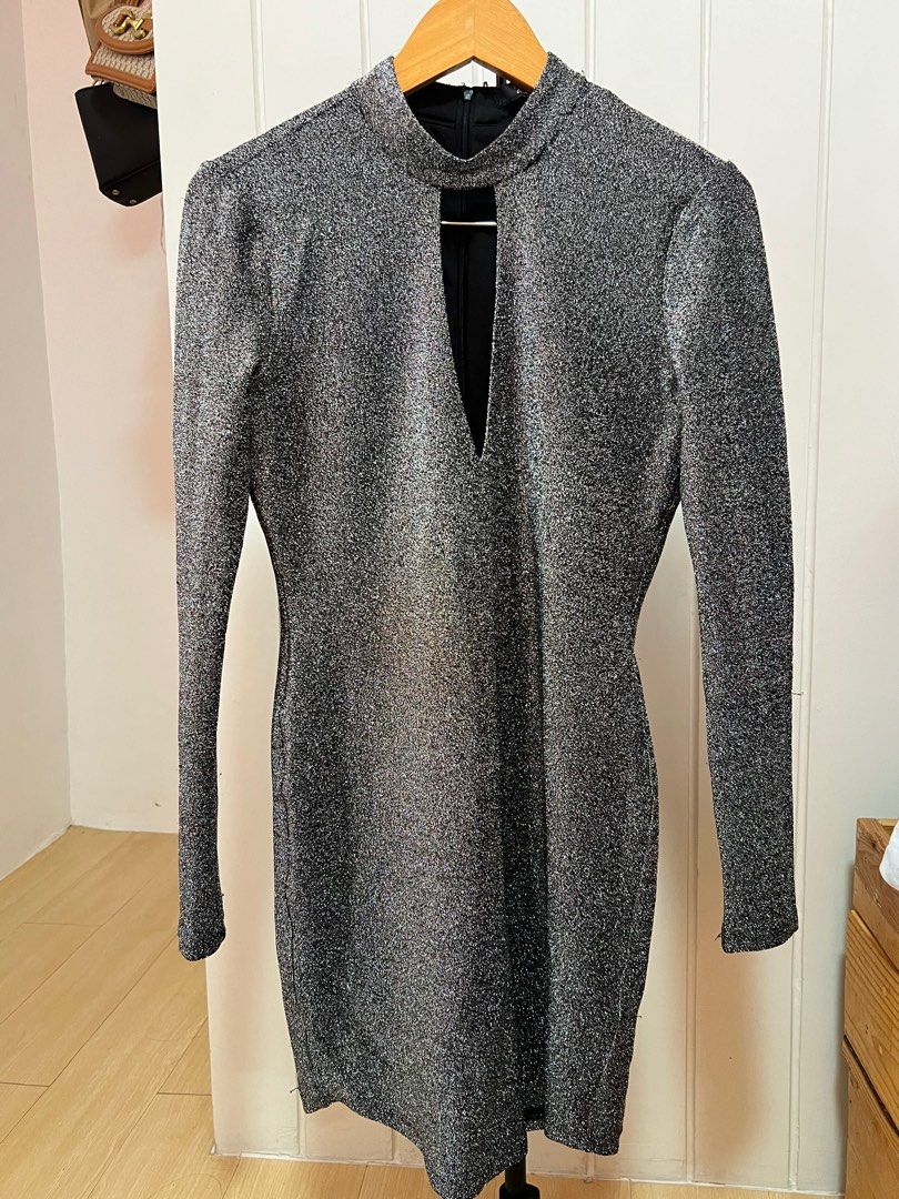slim fit dress slacks Sequin Mini Dress Silver / Xs main image 1