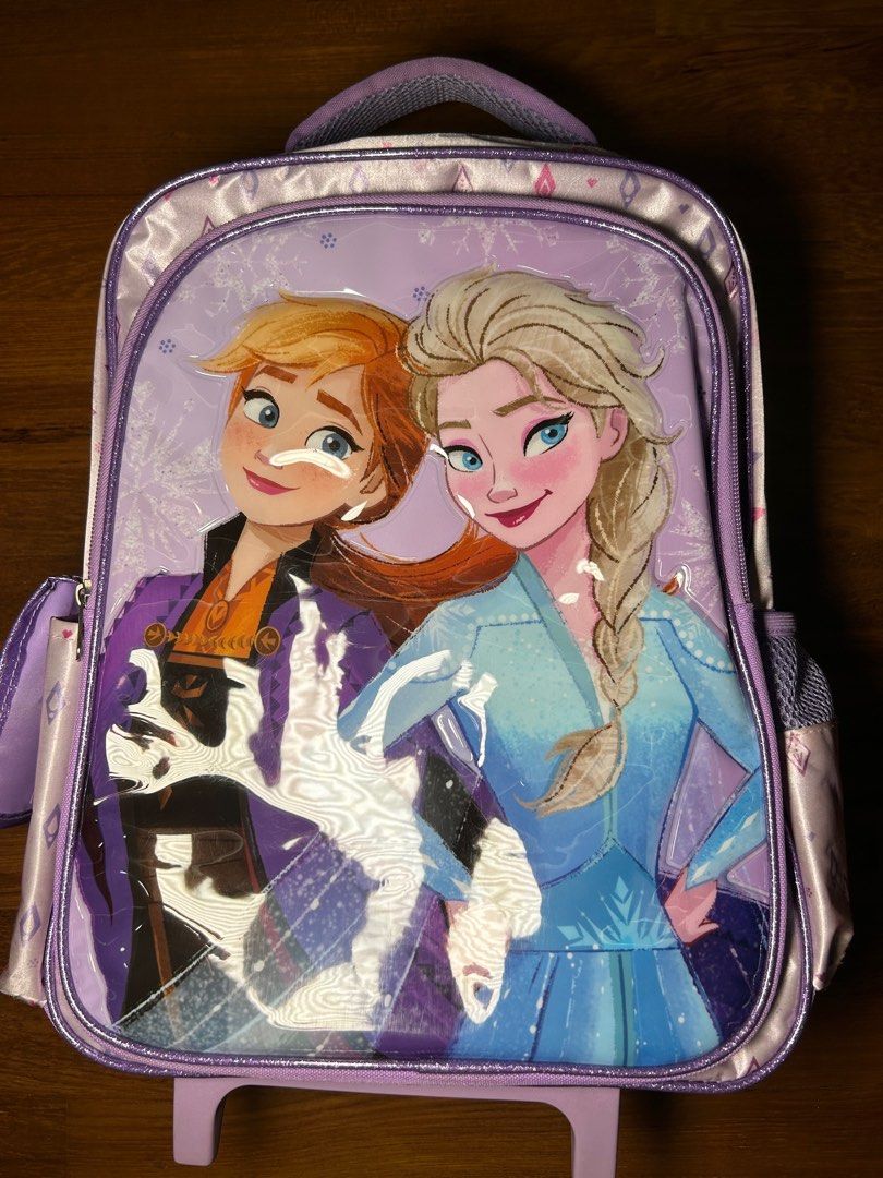 Frozen Backpack school bag with trolley from kiddy palace