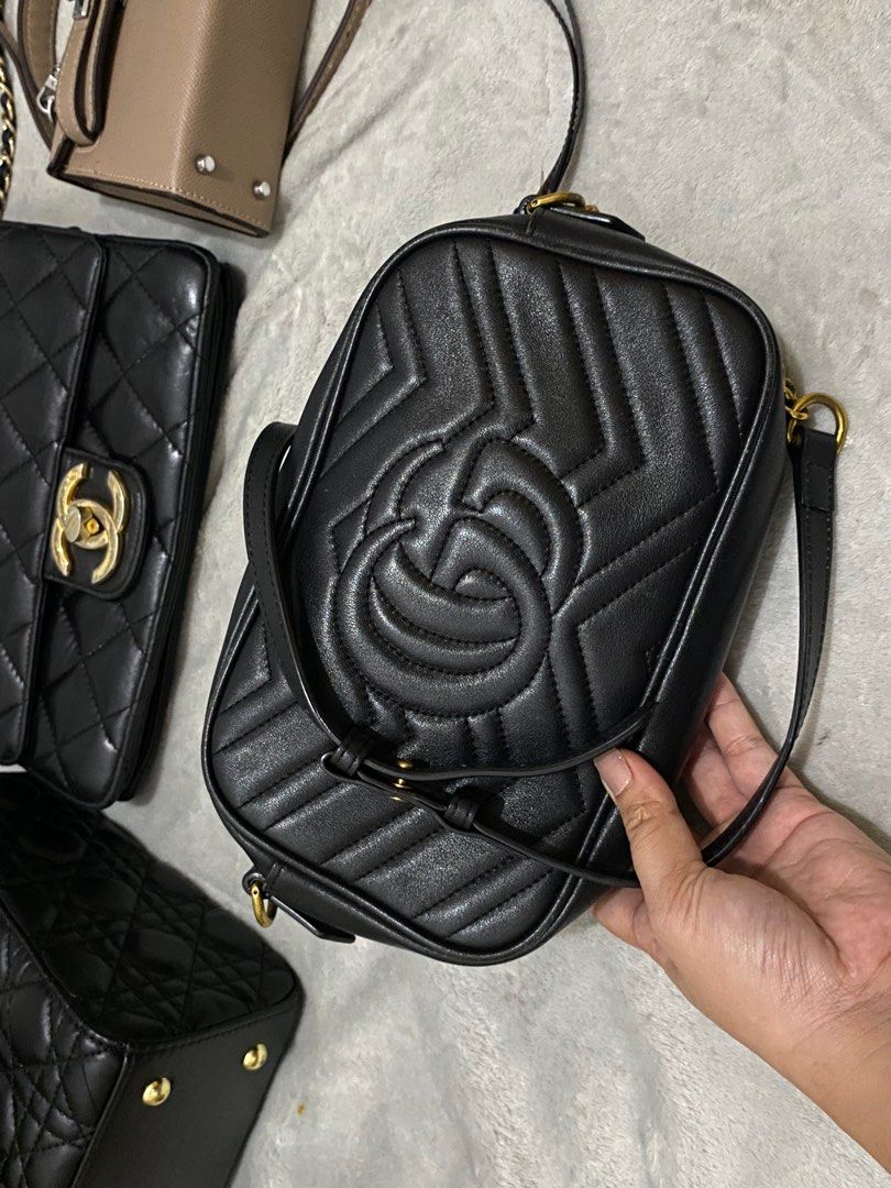 Gucci black bag small clearance