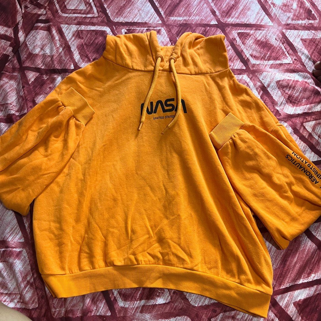H&m nasa hoodie orange 2025