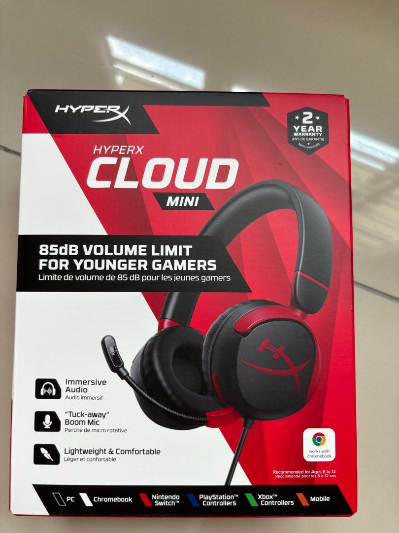 Hyper X cloud mini (Category: Headphones & Headsets) located in Kuala Lumpur. Submitted by doradora22 (Listing ID 1322124266, Image 3). Description: - Hyper X cloud mini - Brand new (unopened) - unregistered 2 years warranty - cloud mini RM100 COD around Kota kemuning and nearby .