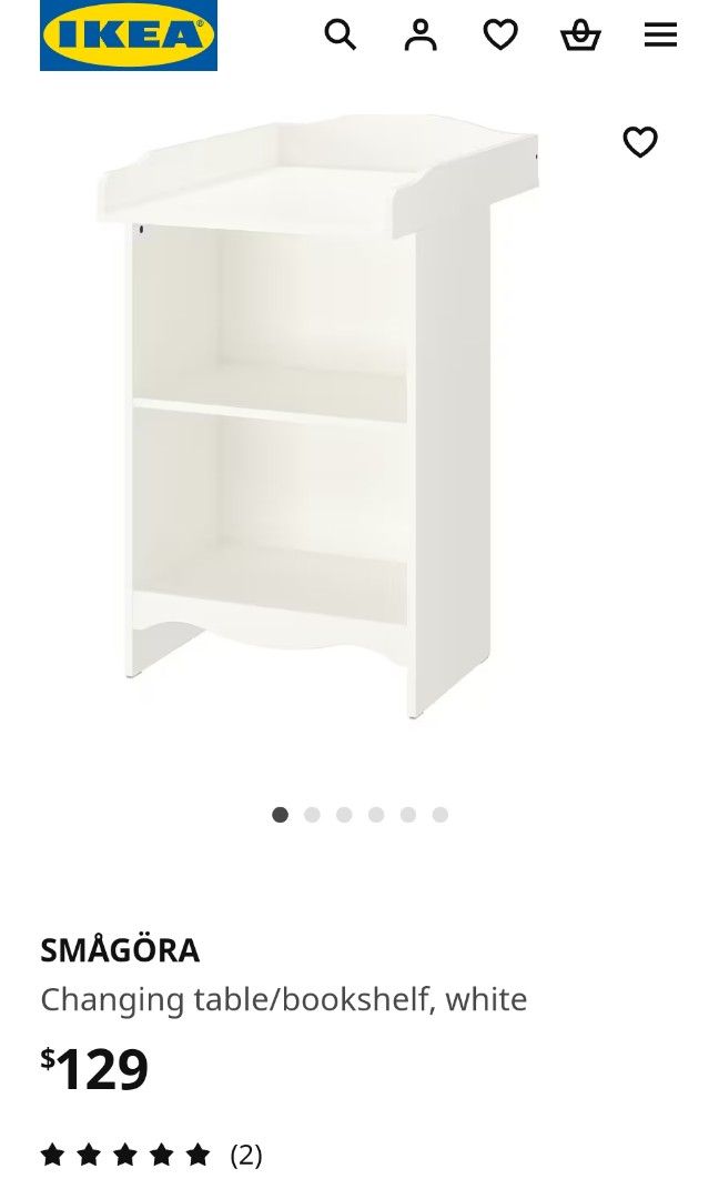 Ikea changing table bookshelf deals