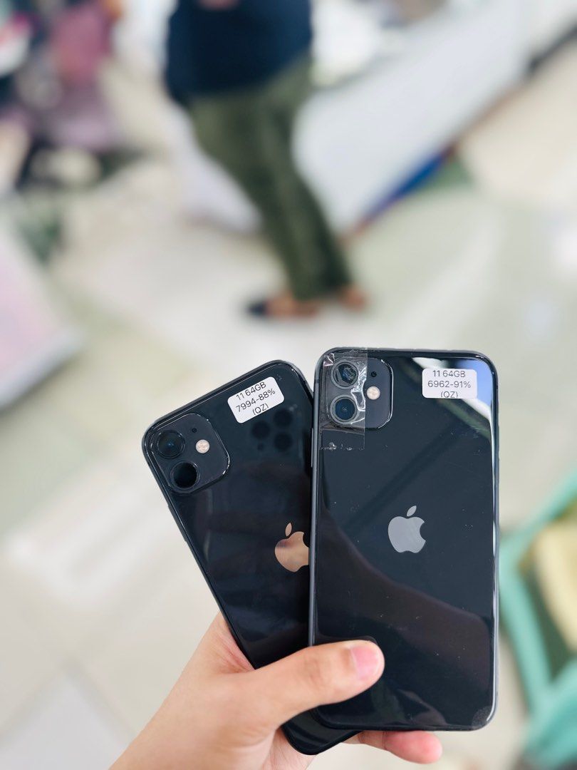 Iphone 11 64GB 91bh no issues Openline Black color (Category: iPhone 11 Series) located in San Juan City. Submitted by saabangadgetshop (Listing ID 1322182255, Image 2). Description: Onhand | Pre-owned iPhone 11 64GB 91% Battery Health OPENLINE NO HIDDEN ISSUES NO HISTORY OF REPAIR 99%Smooth TEST TO SAWA RESET ALL YOU WANT NOT REFURBISHED AUTHENTIC PHONE ALL WORKING Mode of Payment : ⬇️ ▪️Cash ▪️Bank Transfer ▪️Gcash 📍Installment available here 