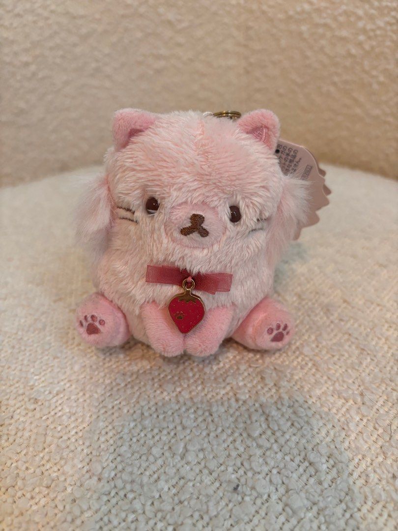 Korilakkuma pink cat keychain Hobbies Toys Toys Games on Carousell