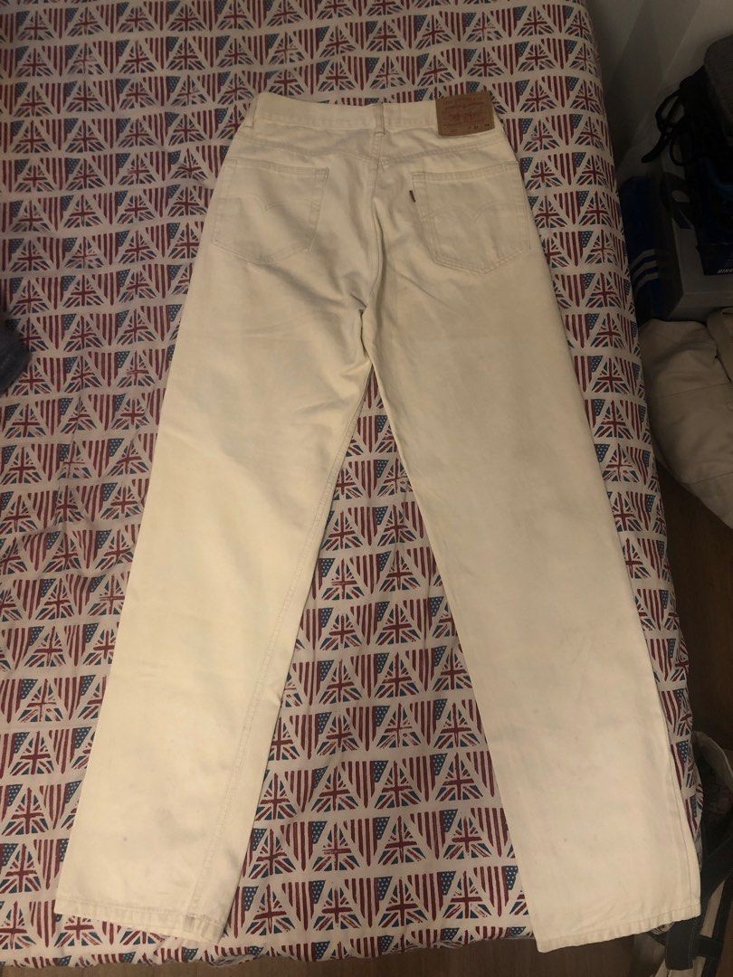 Levi’s 501 White Jeans (Category: Jeans) located in Marikina City. Submitted by davethewave (Listing ID 1322115966, Image 2). Description: Levi’s 501 White Jeans - 31’ Waist -34’ Length - No Major Flaws - Purchased in a Flea Market from Spain Gcash MOP Delivery Available Antipolo Area.
