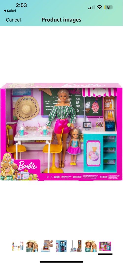 Barbie and chelsea gelato café playset 2025