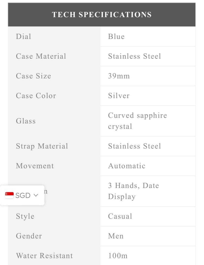 MOD Seiko - automatic (Category: Watches) located in Singapore. Submitted by lee_123456 (Listing ID 1322119577, Image 3). Description: NH35A Automatic Movement: Reliable and precise, featuring a date function for added practicality. Refer picture 3 for more detail Remark: please get ur own strap cause mine is small. .