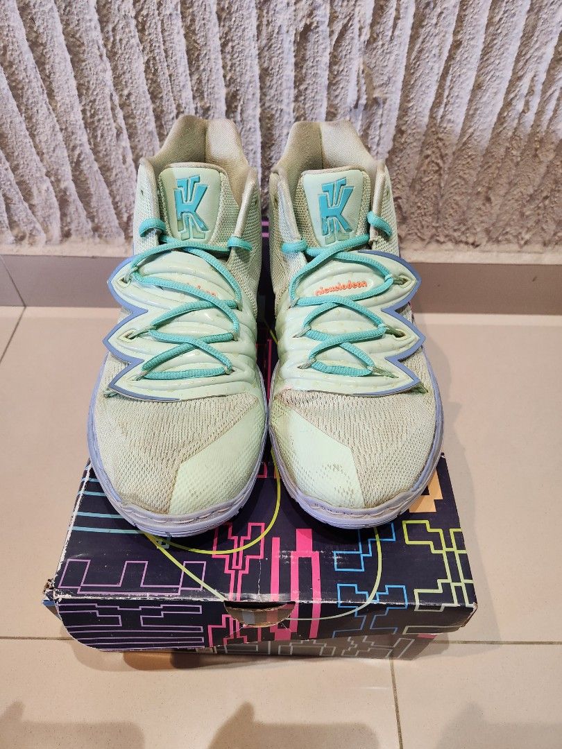 Nike Kyrie 5 Squidward Basketball Shoes Spongebob Collection Men s Fashion Footwear Sneakers on Carousell
